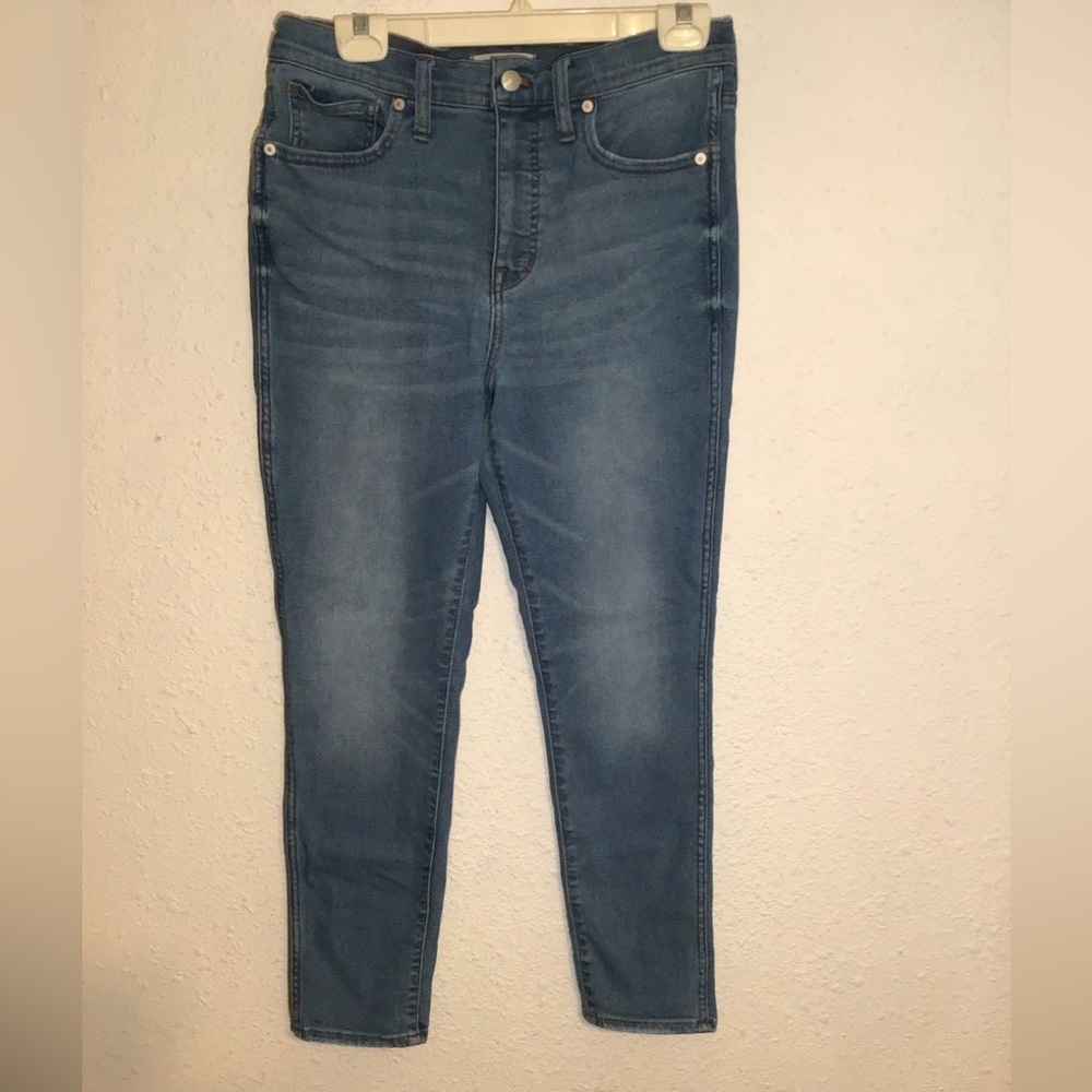 Madewell 10” high- rise skinny crop jeans size 29